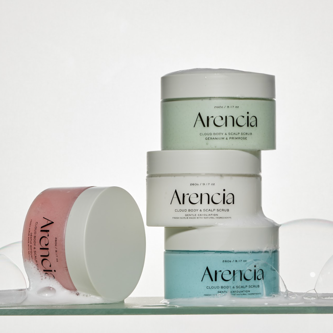 Arencia - Fresh Cloud Body & Scalp Scrub Geranium & Primrose