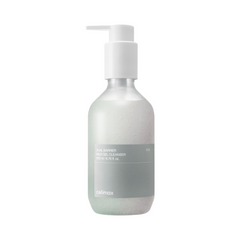 Hvid pumpflaske med grå label, "Celimax Dual Barrier Mild Gel Cleanser", 200 ml.