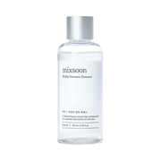 Klar flaske med sølvhætte, mærket "mixsoon Bifida Ferment Essence," 100 ml.