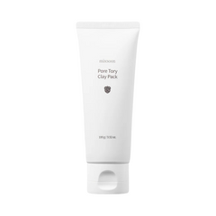 Hvid tube med tekst "Mixsoon - Pore Tory Clay Pack" og lille logo. Indhold: 100 g / 3.52 oz.