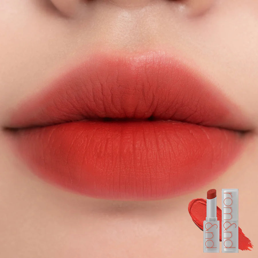 Rom&nd - Zero Matte Lipstick (#Dazzle red)