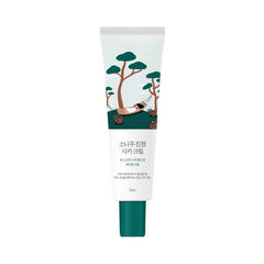 Tube med illustration af person i hængekøje mellem træer, tekst på koreansk, 50 ml.