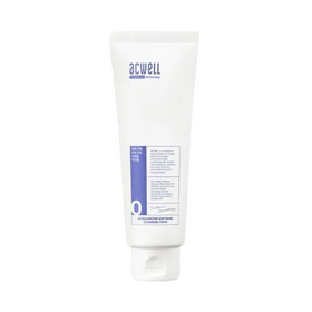 Tube af Acwell - pH Balancing Soothing Cleansing Foam, hvid med lilla detaljer.