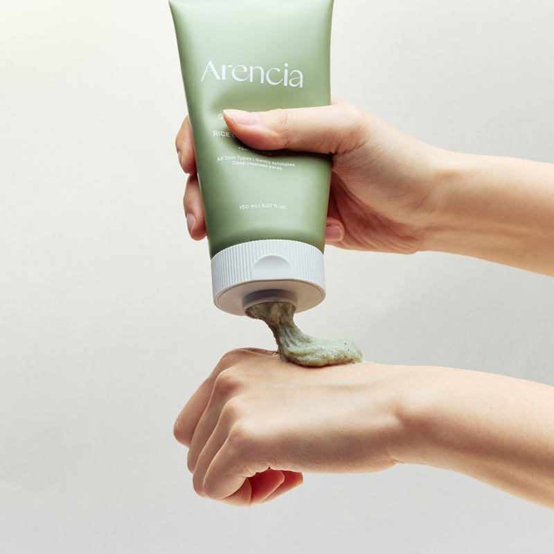 Arencia -  Green Tea + LHA Deep Pore Rice Cake Cleanser (150g.)