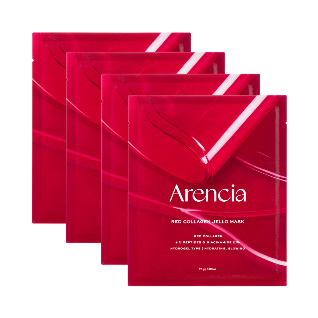 Arencia - Red Collagen Jello Mask  (4 pcs.)