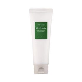 Hvid tube med grøn etiket af Aromatica Rosemary Hair Thickening Conditioner, 180 ml.