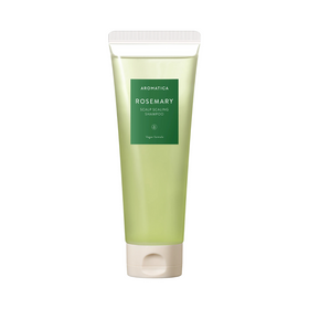Grøn tube med hvid hætte, Aromatica Rosemary Scalp Scaling Shampoo, 180 ml.
