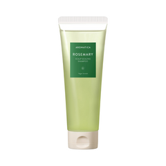 Grøn tube med hvid hætte, Aromatica Rosemary Scalp Scaling Shampoo, 180 ml.