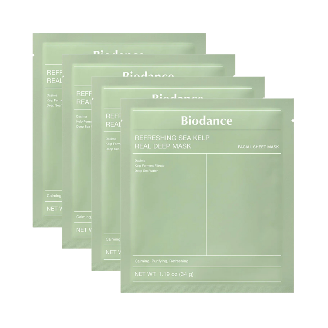 Biodance - Refreshing Sea Kelp Real Deep Mask (4 pcs.)