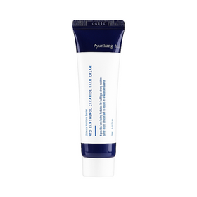 Hvid tube med blå tekst, Pyunkang Yul ATO Panthenol Ceramide Balm Cream, 30 ml.