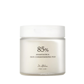 Krukke med hvidt låg, tekst "85% Anastatica Skin Conditioning Pad", "Dr. Althea Pro Lab".