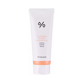 Hvid tube med sort og orange tekst, "Dr. Ceuracle 5a Control Melting Cleansing Gel".