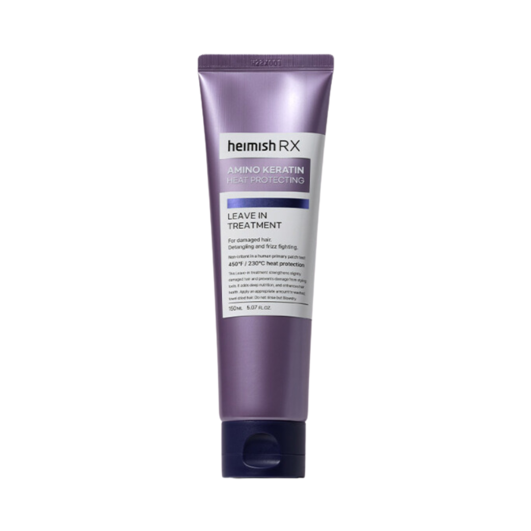 Lilla tube med Heimish RX Amino Keratin Heat Protecting Leave In Treatment, 150 ml.