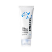 Hvid tube med blå og sort tekst: "Waterfull Hyaluronic Acid Cream" fra Jumiso, 100 ml.