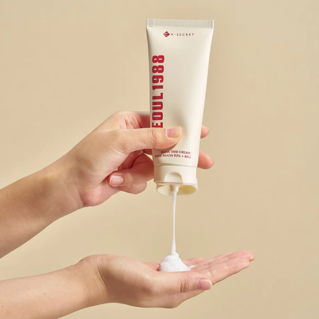 KSECRET - SEOUL 1988 Cream: Snail Mucin 93% + Rice