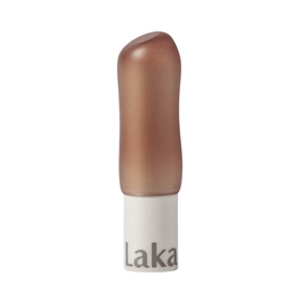 Laka Soul Vegan Lip Balm i farven Rosy med glat, brun top og hvid base med "Laka" trykt på.