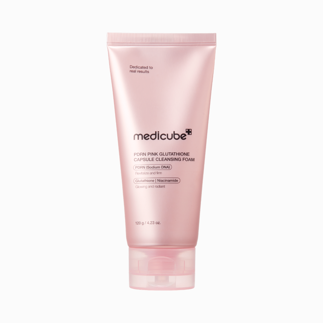 Medicube - PDRN Pink Glutathione Capsule Cleansing Foam (120g.)