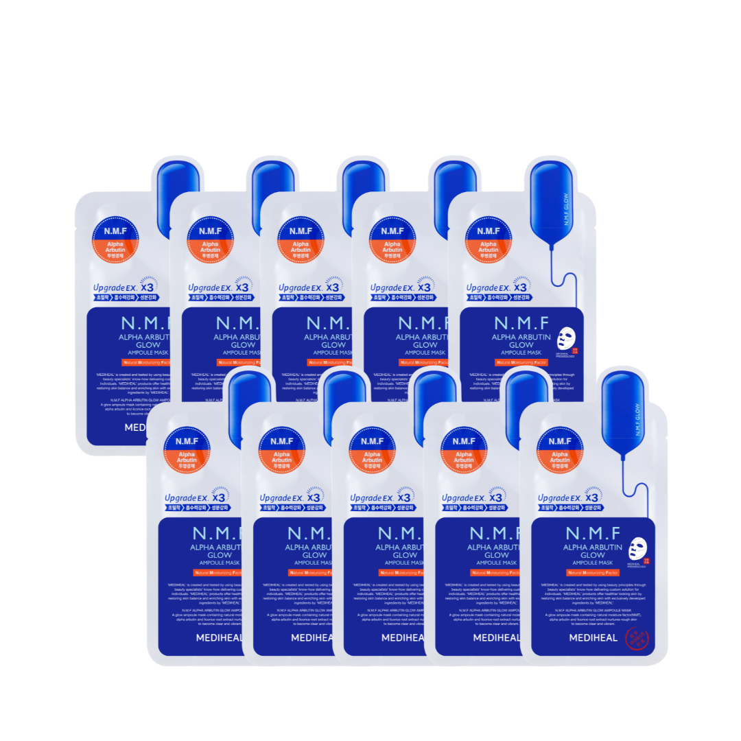 Mediheal - N.M.F Alpha Arbutin Glow Ampoule Mask (10pcs.)