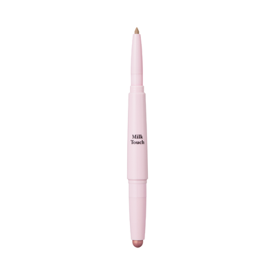 Makeupstift med spids og rund ende, lyserød, mærket "Milk Touch".