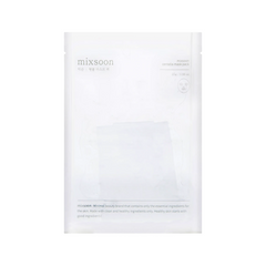 Hvid emballage med teksten "mixsoon" og "centella mask pack". Enkel og minimalistisk design.