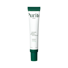 Hvid tube med grøn hætte, mærket "Purito SEOUL Wonder Releaf Centella Eye Cream."