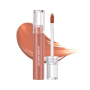 Klar tube med børste, nude farve, mærket "Glasting Water Tint" og farveprøve bagved.