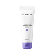 Hvid tube med SKIN & LAB Barrierderm Intensive Cream, lilla hætte, 100 ml.