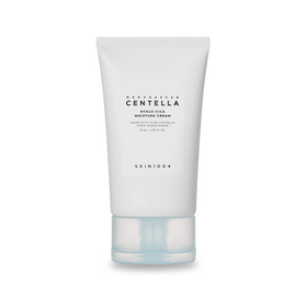 Hvid tube med sort tekst. SKIN1004 Madagascar Centella Hyalu-Cica Moisture Cream, 75 ml.