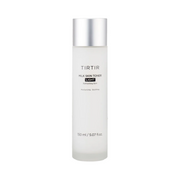 Flaske med sølvlåg, mærket "TIRTIR Milk Skin Toner Light" 150 ml. Fugtgivende og beroligende.