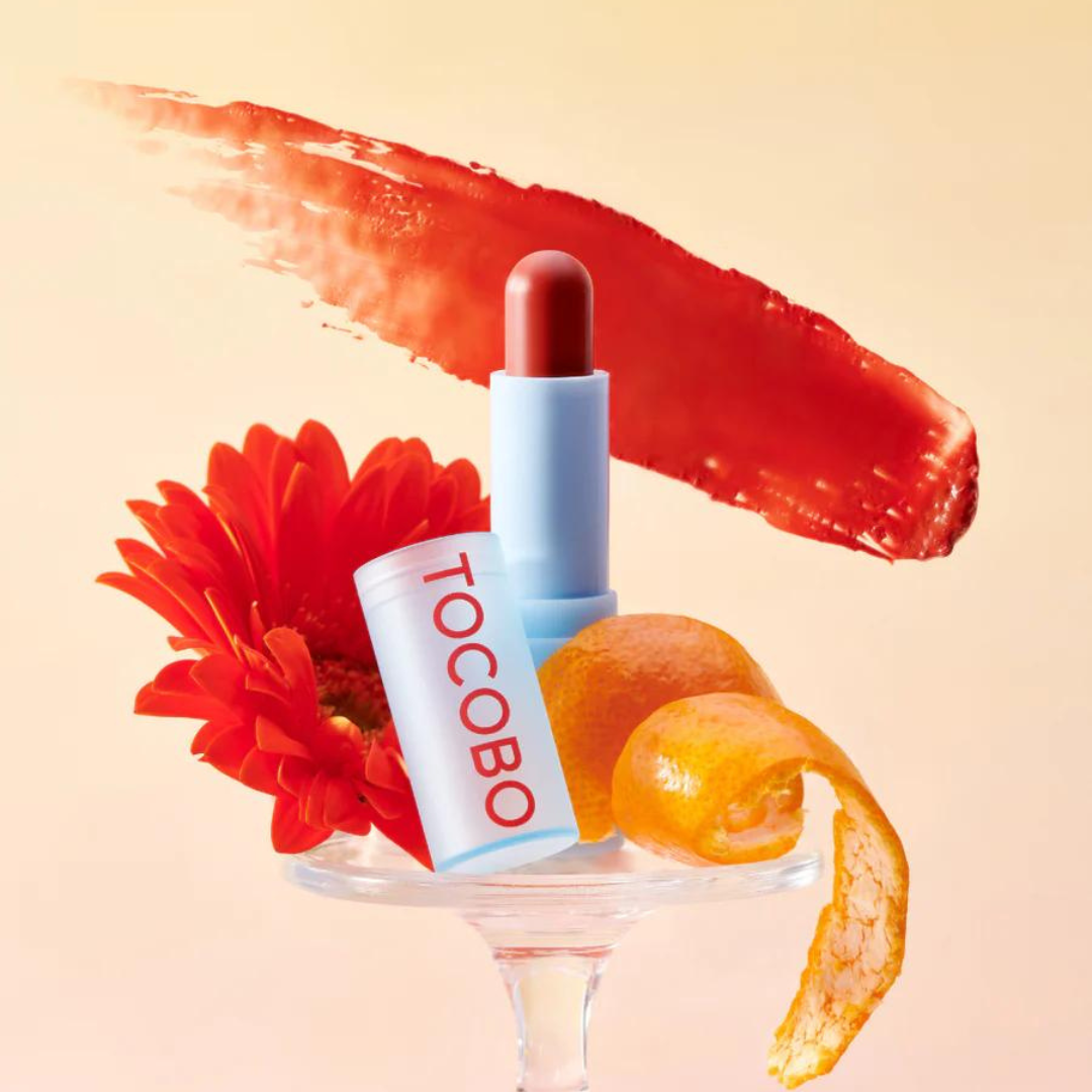 Tocobo - Glass Tinted Lip Balm (#Tangerine Red)