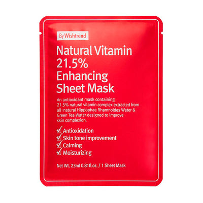 By Wishtrend - Natural Vitamin 21.5% Enhancing Sheet Mask