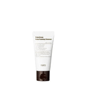 Hvid tube med brunt låg af Purito From Green Deep Foaming Cleanser, 30 ml, med produkttekst.