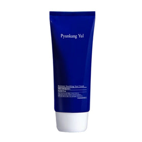 Blå tube med Pyunkang Yul Moisture Soothing Sun Cream, SPF50+ PA++++, hvid tekst.